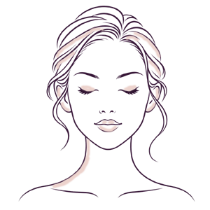 Rostro femenino de frente representando tratamientos de medicina estética